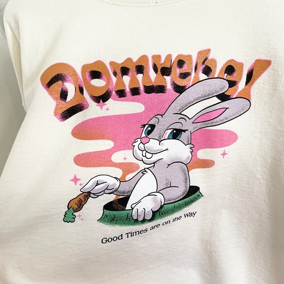 Domrebel Carrot Sweatshirt Cream Streetwear Farfetch Made in Canada Rabbit XL - Picture 5 of 12